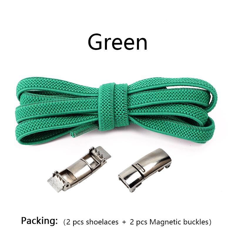 1 Pair No tie Shoelaces Magnetic Lock Elastic Shoe Laces For Kids and Adult Sneakers for Shoelace Flat Rubber Bands Shoestrings