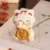 Xian Lion Money-Bringing Cat Small Decorative Piece Cute Creative Home Office Desk Vehicle Decoration Set