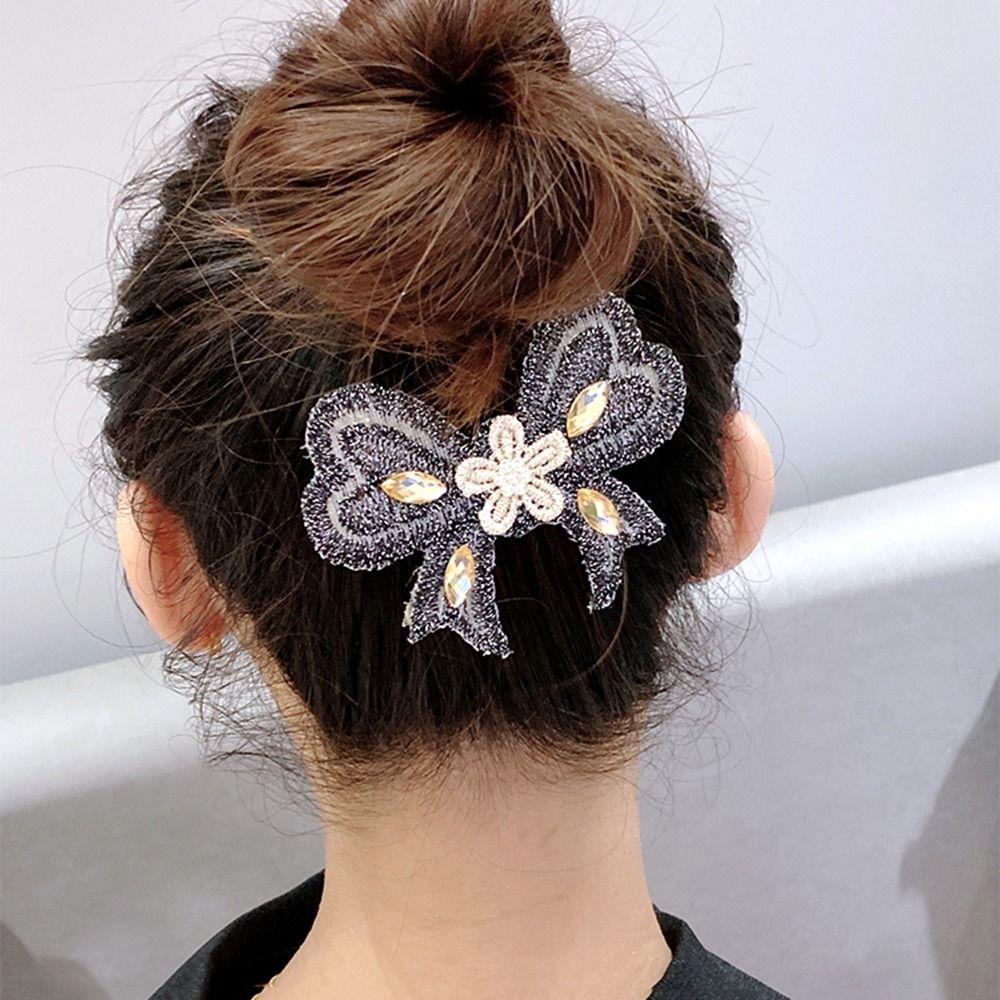 Butterfly Bangs Paste Flower Seamless Magic Paste Sweet Ladies