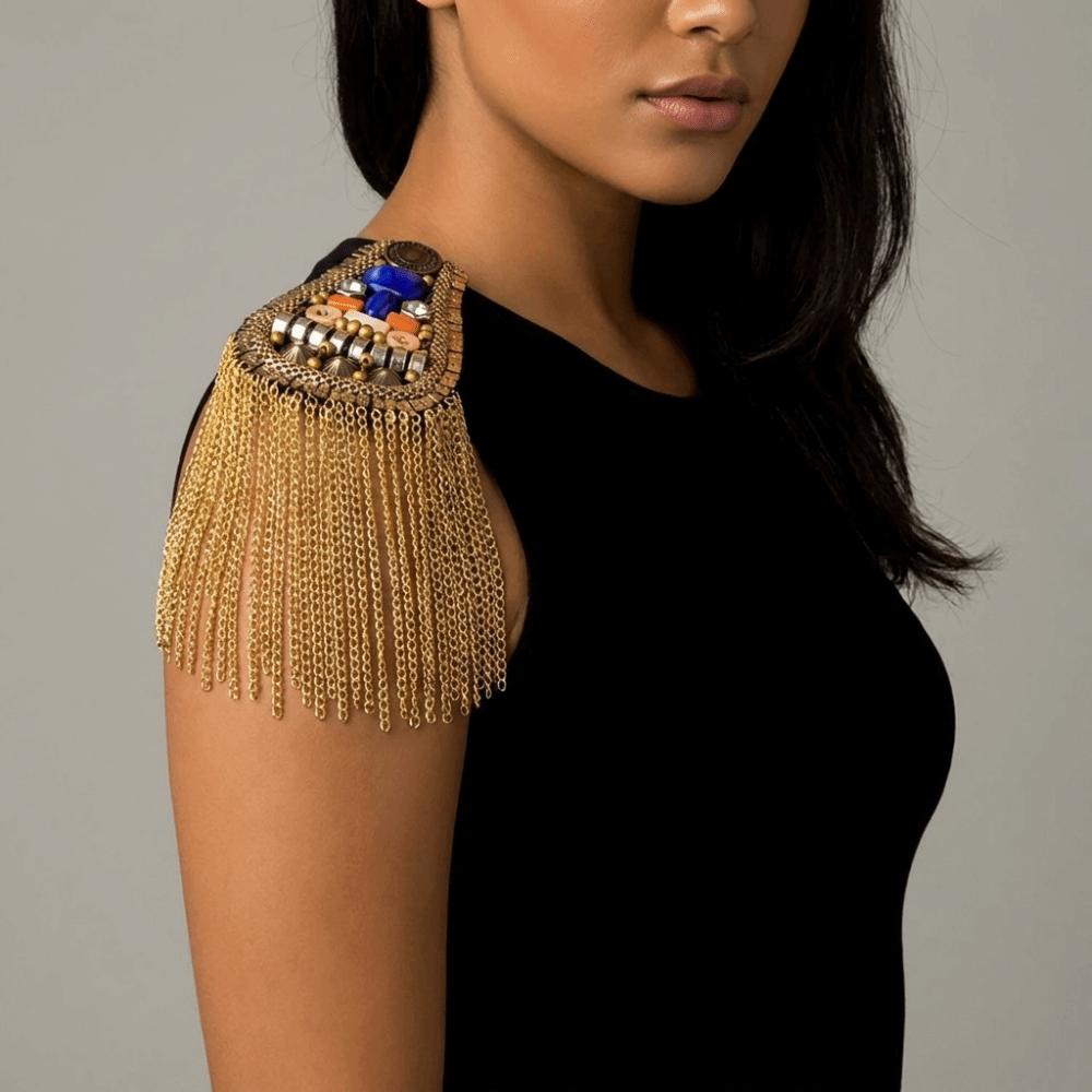 Epaulet Fringe Shoulder Mark Shoulder Flash Beads Epaulette Tassel Chain Shoulder Board Unisex
