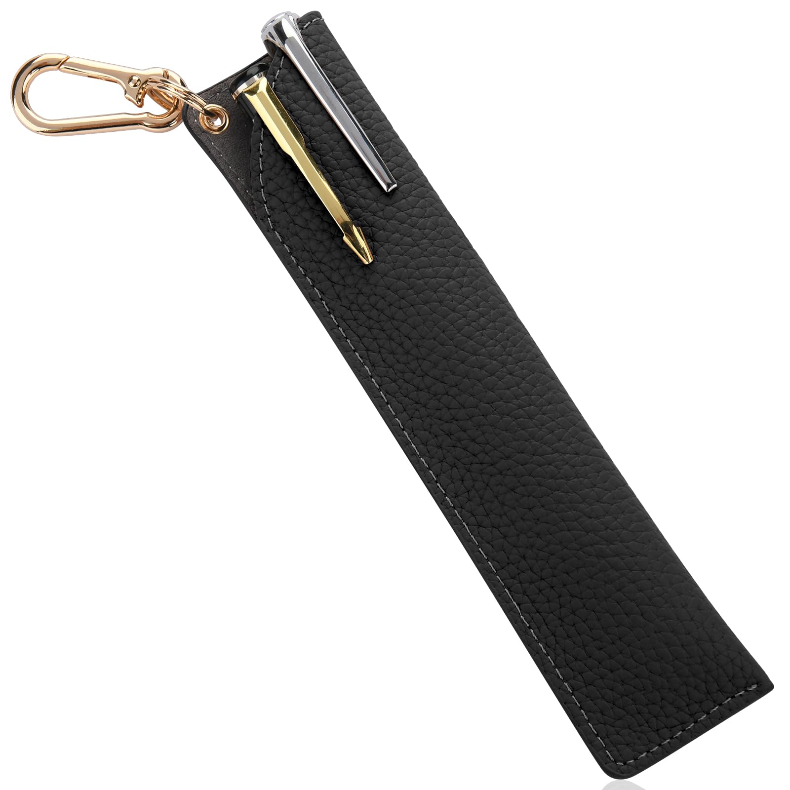 

Ganve Leather Pen Fits 1 or 2 Synthetic Stylish Single Pen Case with Removable Microfiber Leather Pen Case for Stylish Pen Case for Men and Popular