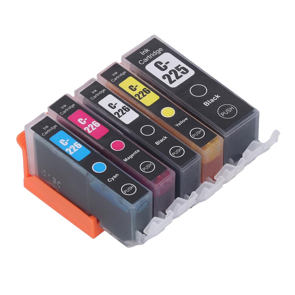 Ink Cartridge Colorful Smooth Output ABS Housing Replacement for PIXMA IX6520 IP4820 IP4920 5 Colors BK BK C M Y