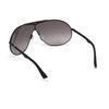 Lunettes de soleil - Web - WE0282 - Forme de masque - Noir lucide - Verres fumés gris