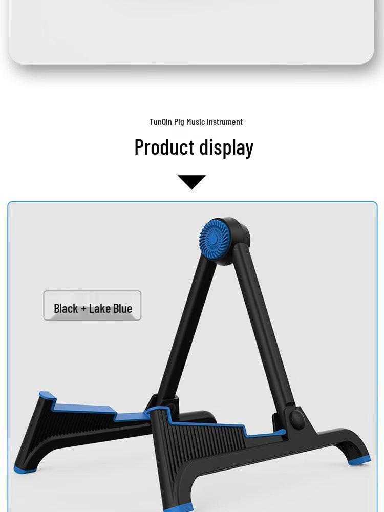Folding Bakelite Guitar Stand: Portable A-Frame for Electric & Bass
