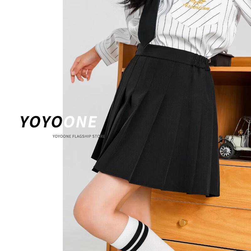 Moonkids Girls' Black Pleated Sport Skirt
