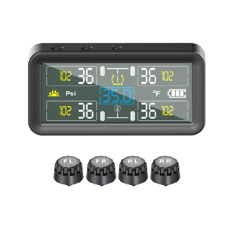 Energy Efficient Vehicle Tire Pressure Real Time 4 Wheel Data ABS+PC Housing Automatic System Easy 1