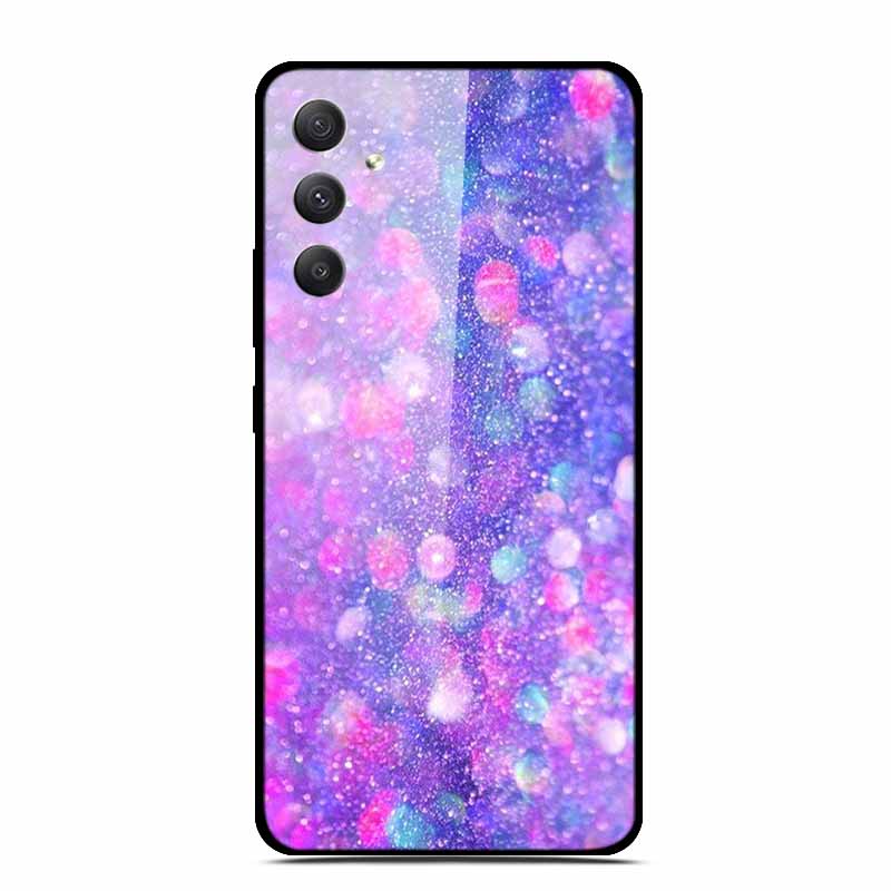 Tempered Glass Cases For Samsung M35 5G Case GalaxyM35 Painted Hard Back Fundas for Samsung Galaxy M35 5G Back Cover Protection
