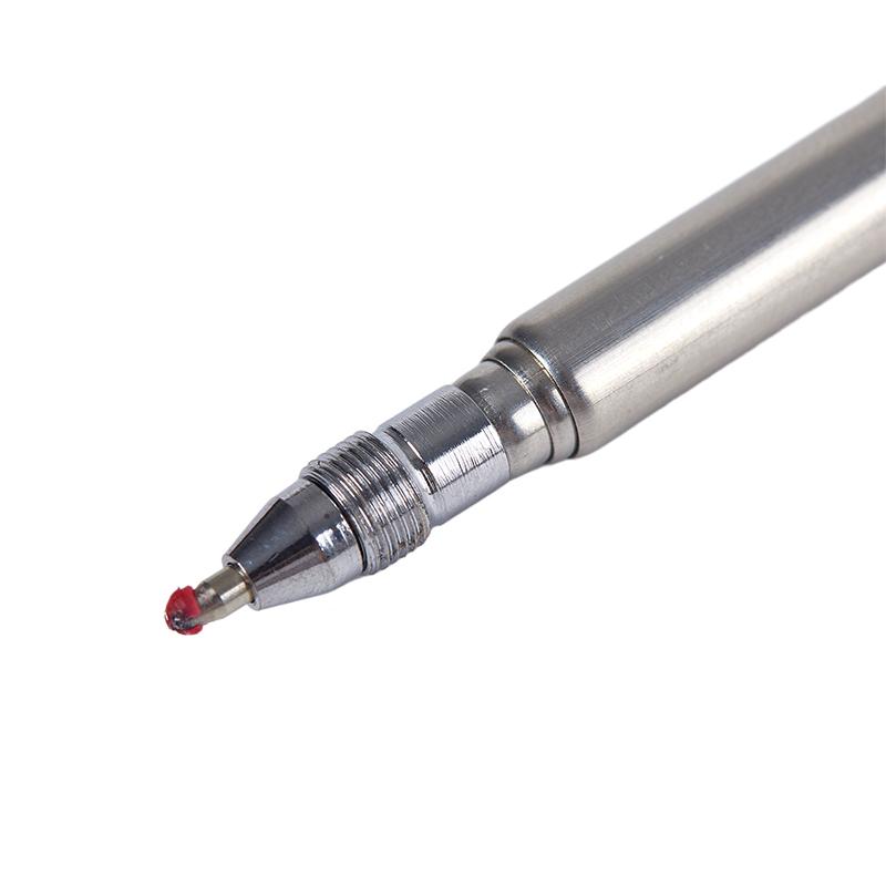 Portable Telescoping Tool Pen Metal Key Ring Creative Stainless Steel Keychain Ergonomic Ballpoint Pen School Office Supplies