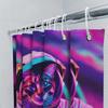 Space Explorer Cat Bath Mat Astronaut Shower Curtain Neon Purple Pink Blue Galaxy Space Decor For Bathroom Perfect Gift Ideas Fo