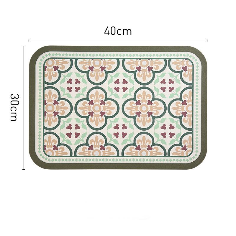 Washable Leather Placemats Wipe-Clean PVC Table Mats for Kitchen, Dining Room & Outdoor Use