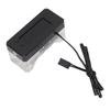 Water Cooling Flow Meter Alarm Multifunctional Aluminum Alloy and Acrylic High Temperature Low RPM Electronic Water