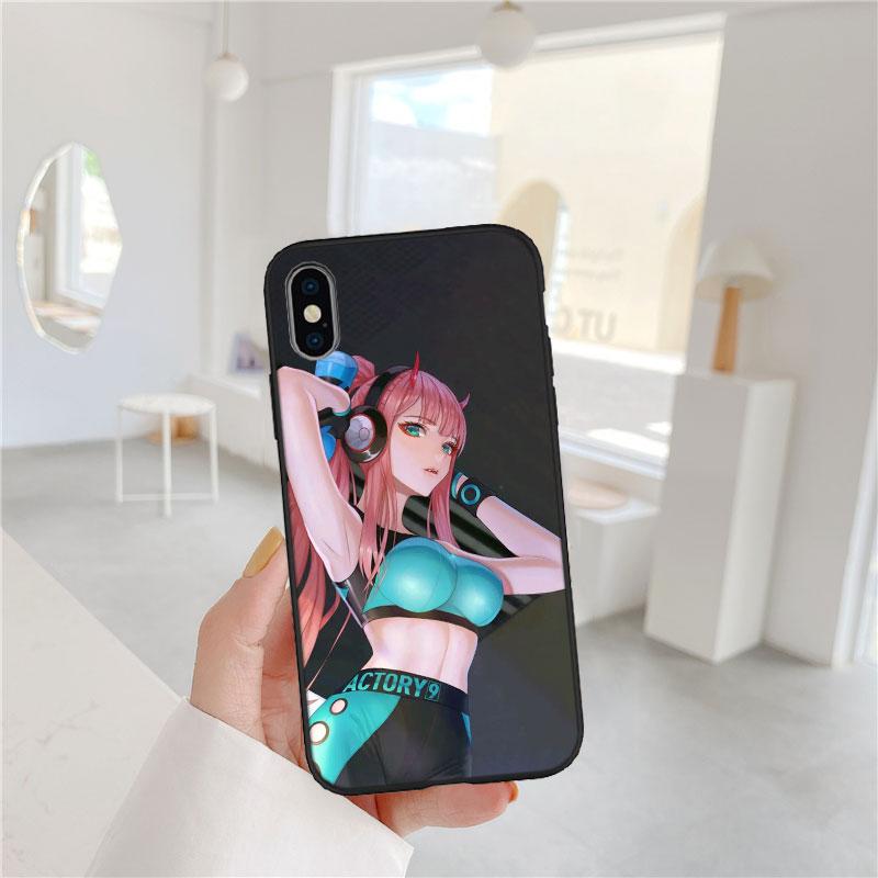 PP64 Zero Two Soft Shell Phone Case for Samsung Galaxy S20 S21 S22 Ultra FE + Plus A21S A22 A24 A25 A26 A30 A30S A31