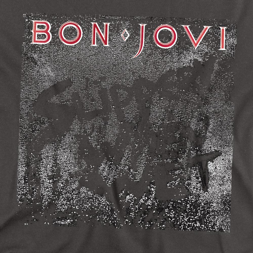 Bon Jovi Unisex Adult Slippery Cover T-Shirt