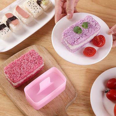 Rectangular Sushi Mold Musubi Making Kit Spam Kimbab Onigiri Household Kitchen Bento Accessories Rice Ball Maker Press Tool Diy