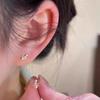 Mini-Schleifenohrringe für Damen mit hochwertigem und modischem Temperament