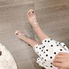 High-heeled Sandals High-end Fashion One-word Buckle Roman Thin Heel Transparent Rhinestone Summer Sandals
