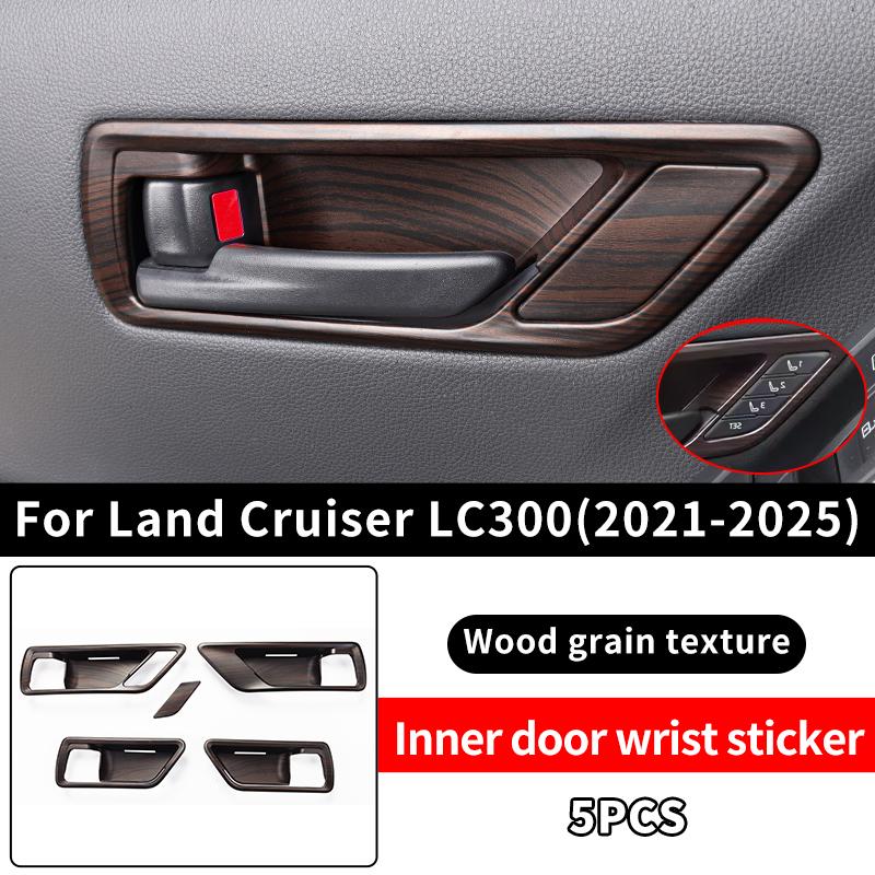 For 2021-2025 Toyota Land Cruiser LC300 300 High Configuration Peach Wood Texture Interior Accessories Upgraded Modification