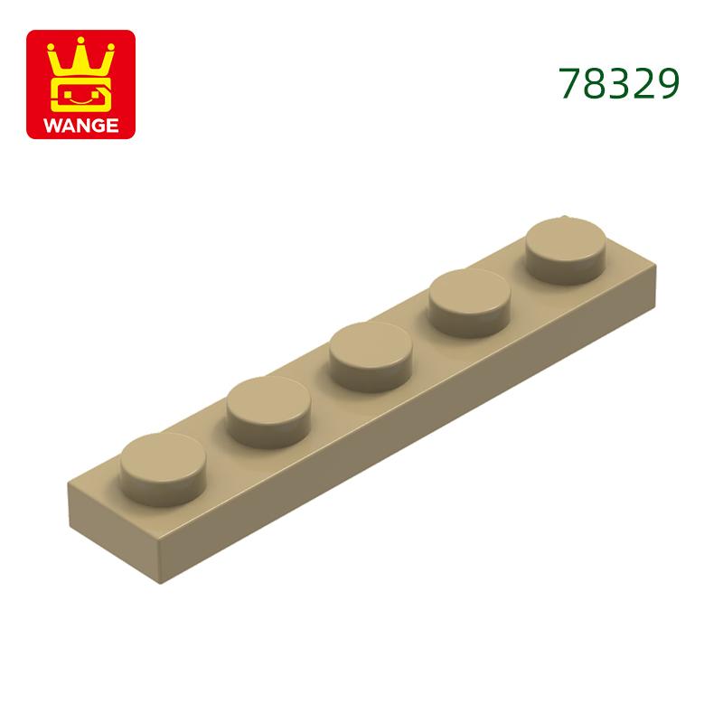 Non-Toxic 124Pcs/Lot Plate 1X5 Holes Block Moc Color Accessories Compatible With 78329 Brick Diy Children Toy Assembly Parts