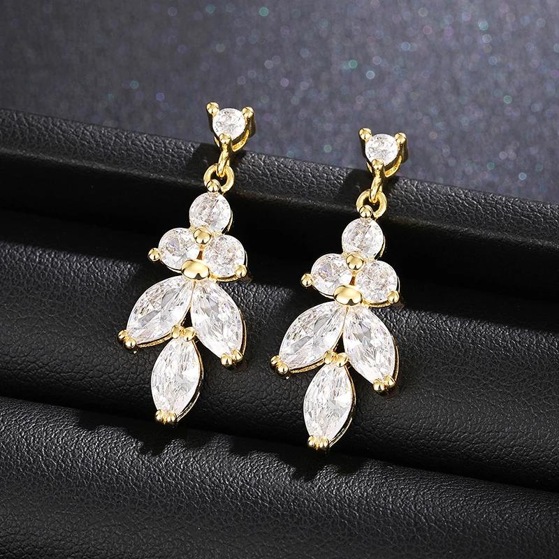

CAOSHI Gorgeous Bride Wedding Neck Accessories for Women Temperament Cubic Zirconia Jewelry Two Color Available Pendant Necklace 45CM