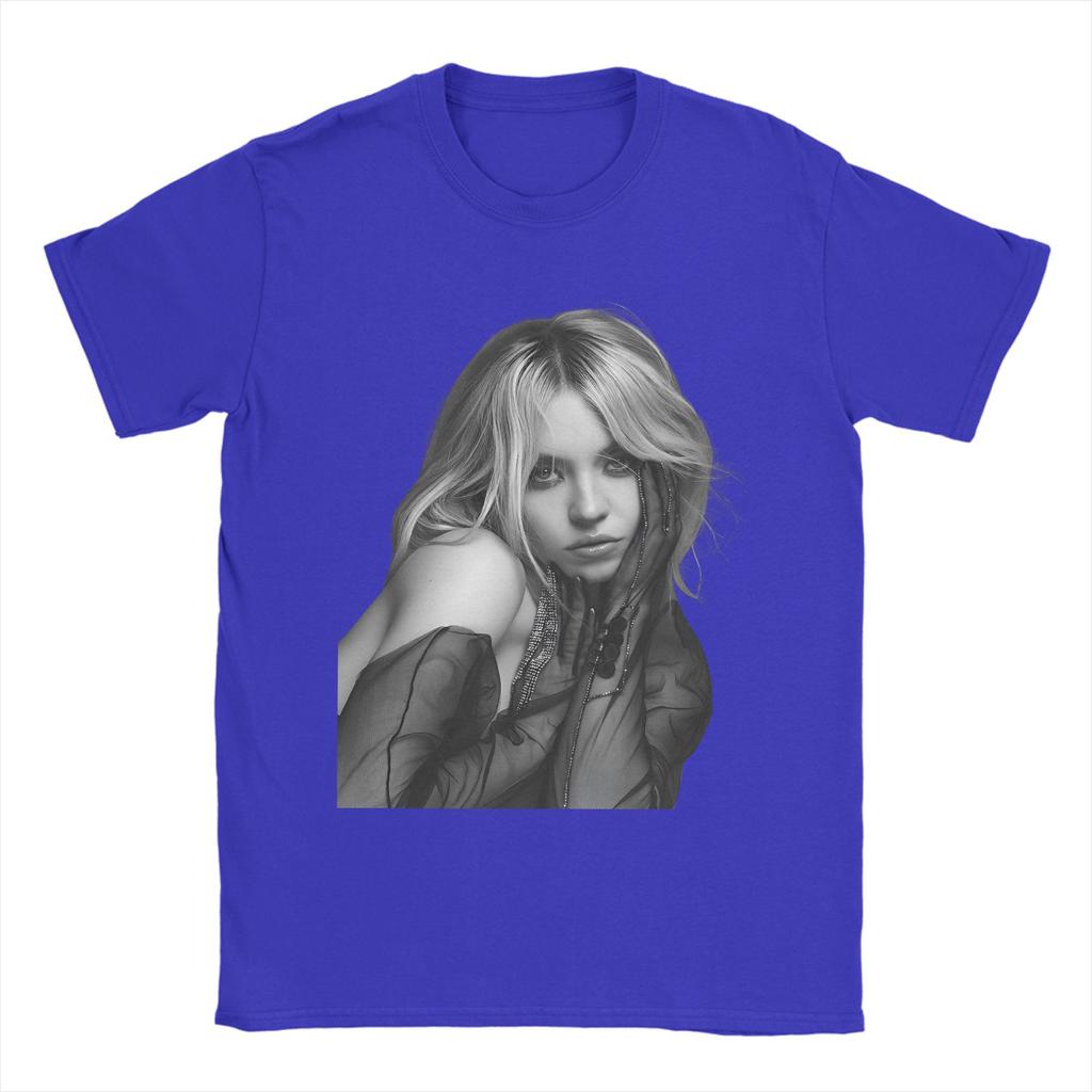 Sydney Sweeney Cool Actress T Shirt Harajuku T Shirts Short-Sleeved Y2K Funny Tops Summer Cotton O Neck Oversize Top Tees
