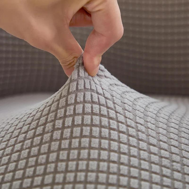 1Pc Polar Fleece High Arm Chair Cover Solid Color Office Chair Slipcover Elastic Seat Protector Covers For Living Room Kitchen