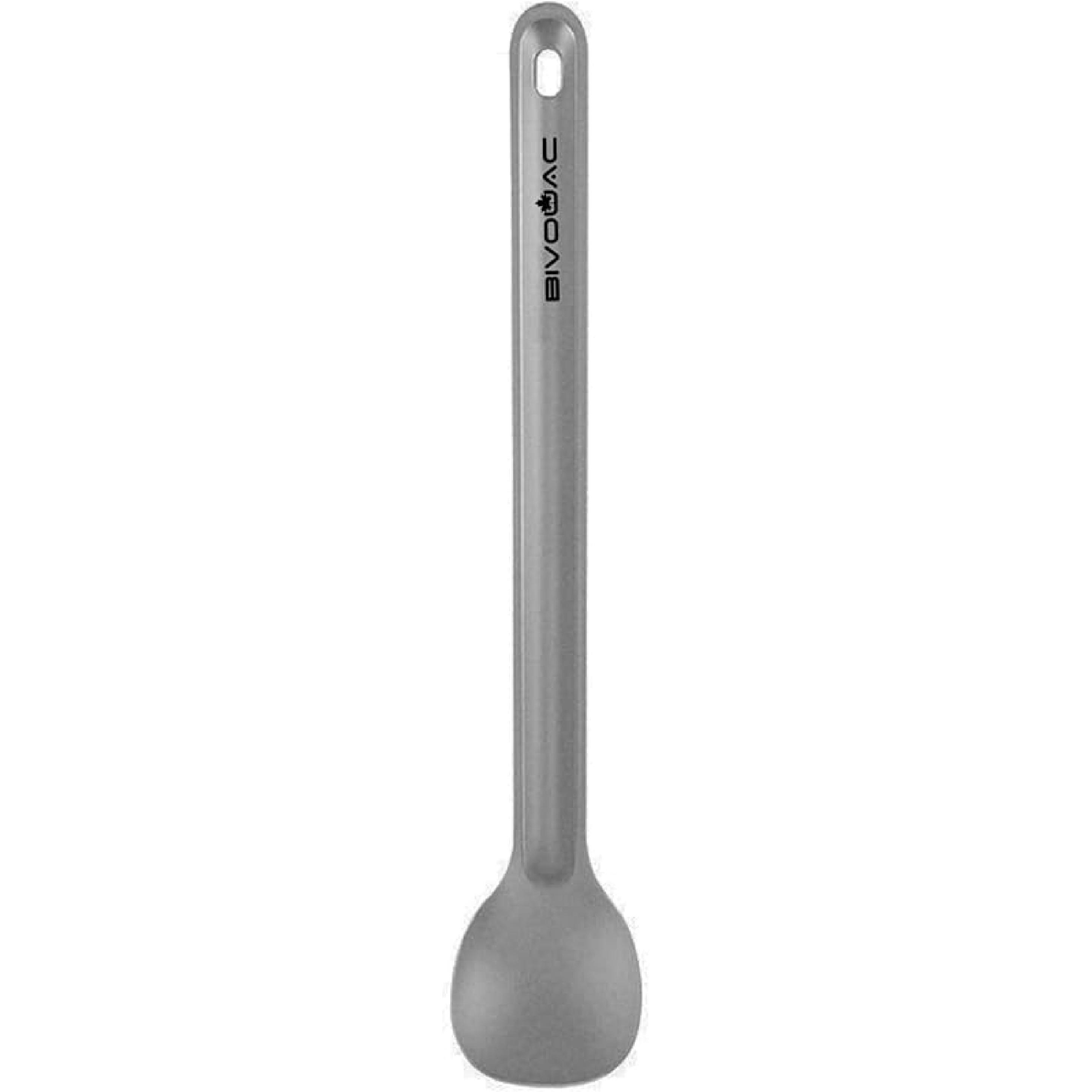 BIVOUAC Long Handle Stainless Steel 304 Spork Flatware Outdoor Camping Dinnerware Outdoor Camping Cutlery Set (LS2024001-Spork) LS2024001-Spoon