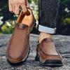 Fashion Handmade Male Stylish Flats Classic Man Leather Loafers Lightweight Men's Business Work Shoes New Male Comfortable Driving Shoe