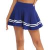 Womens Flared A Line Miniskirt High Waist Wide Elastic Band Casual Striped Hem Skirt for Girls or Ladies Daily Outfits