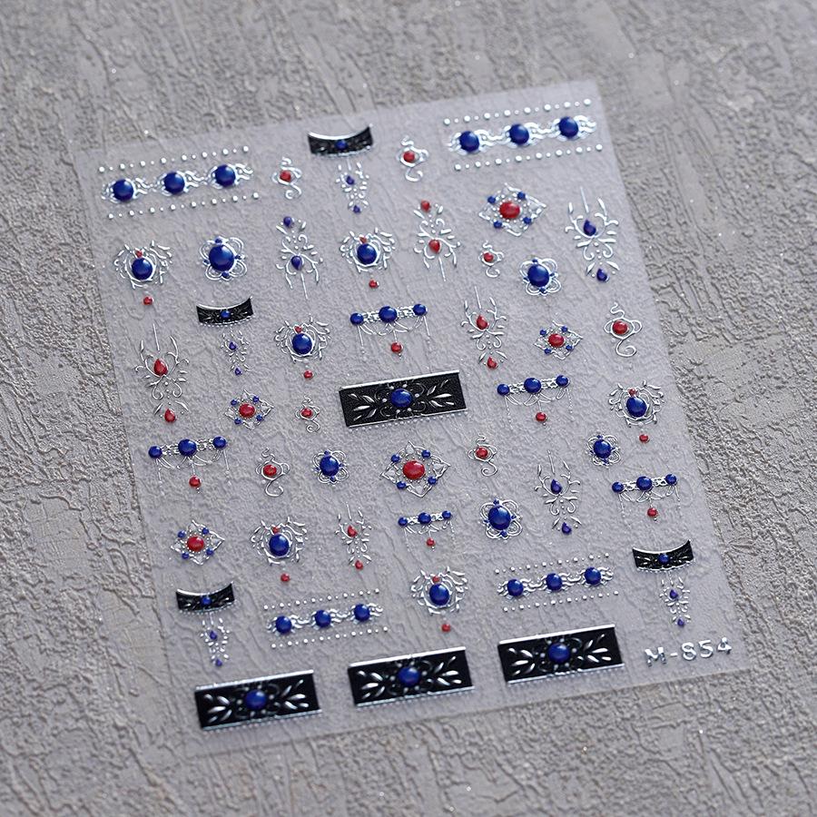 

TENSOR M854 Матовые Желейные Серии Самоклеящиеся Наклейки для Ногтей