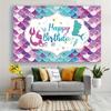 2D Plane 1 Piece of Mermaid-themed Birthday Banner Highly Suitable for Indoor/outdoor Use for Decoration