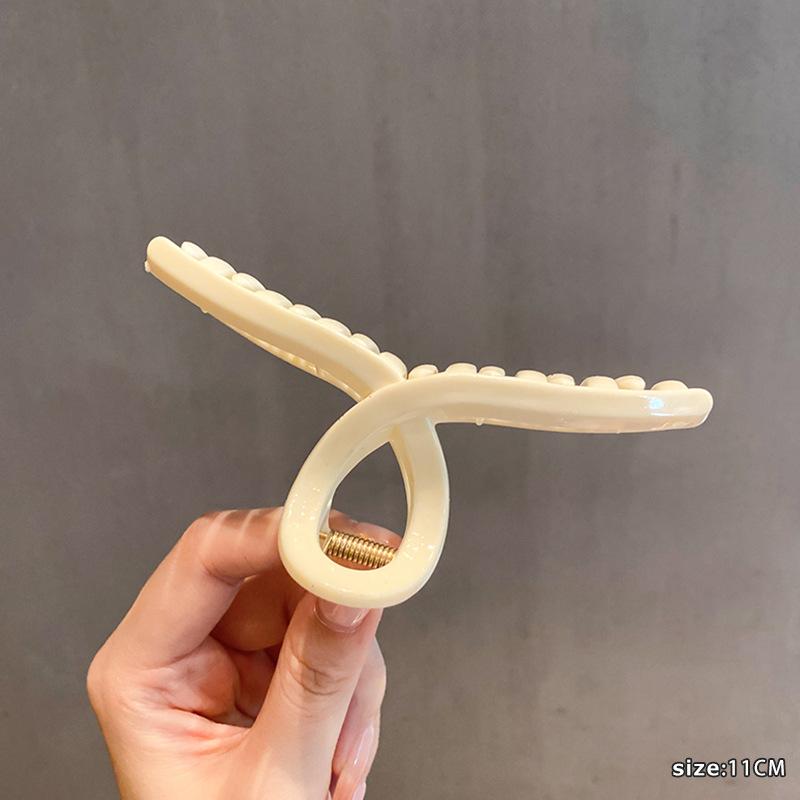 Massive schwarze matte große Haarklammern aus Acryl, Haarnadeln, Hai-Clip, Haarspange, Krabben-Haarspangen, Kopfbedeckung für Frauen, Haar-Accessoires