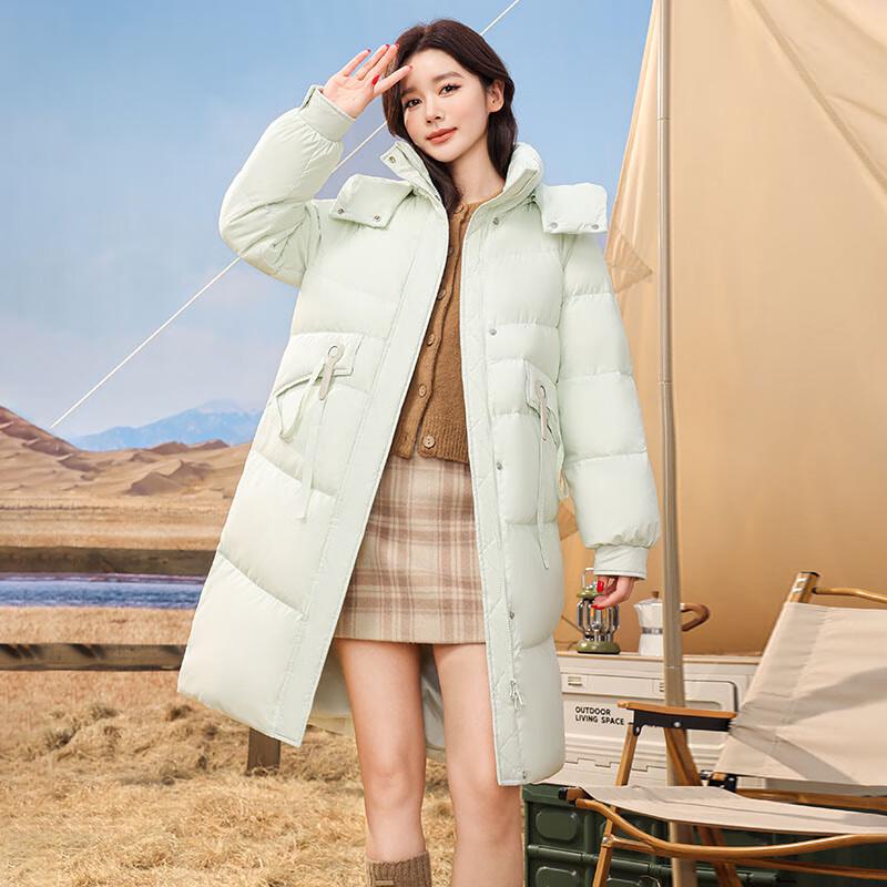 SNOWFLYING Women's Mid-Length Down Jacket