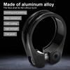 Bike Seat Post Clamp 31.8mm Aluminium Alloy CNC Cutting Ergonomic Hollow Design   Seatpost Clamp
