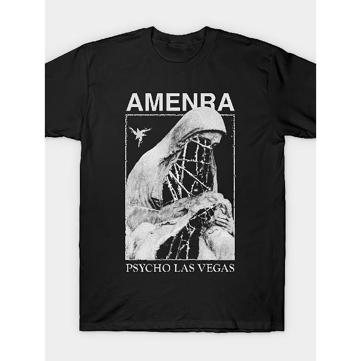 Schwarzes Grafik-T-Shirt mit Amenra Band, Erhältlich in den Größen S bis 3XL