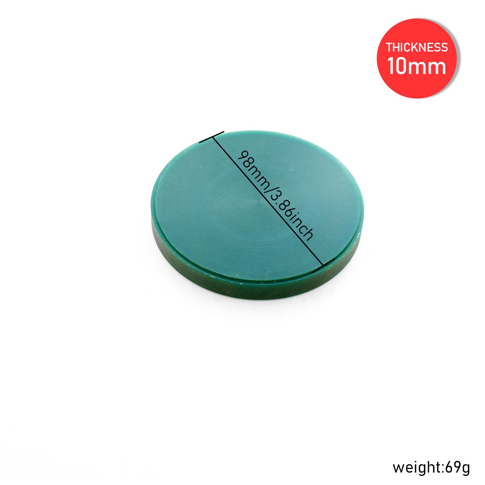 10-20mm Jewelry Carving Wax Block, Green Round Sculpting Wax for Patterns & Molding, Stable Wax for Jewelers 10mm