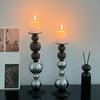 Vintages Iron Tapers Candle Holder Elegants Tall Candlestick Stand for Wedding and Home Decoration