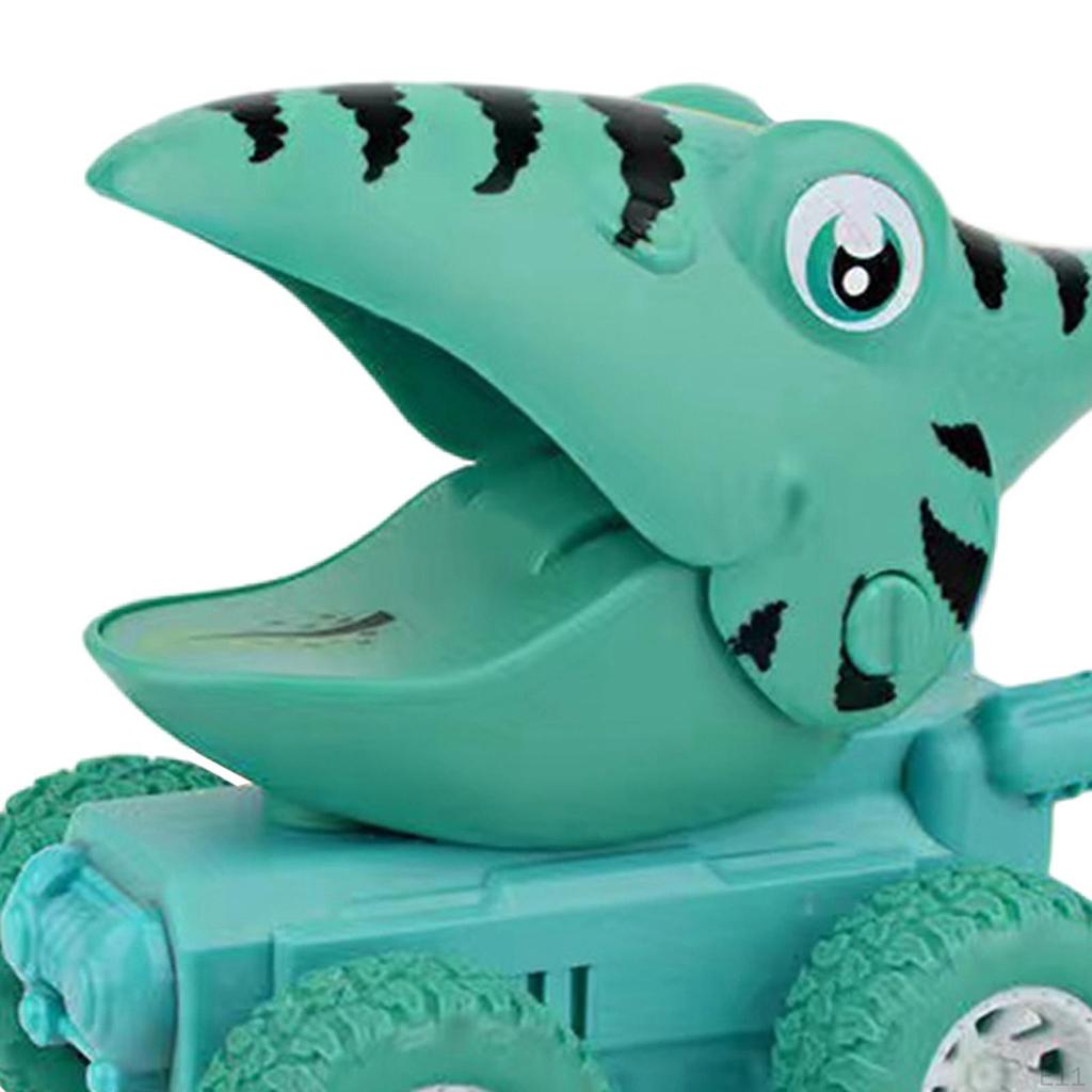 Dinosaurs Car Inertial Learning Educational Pull Back No Battery Needed Cartoon Model Gift Child