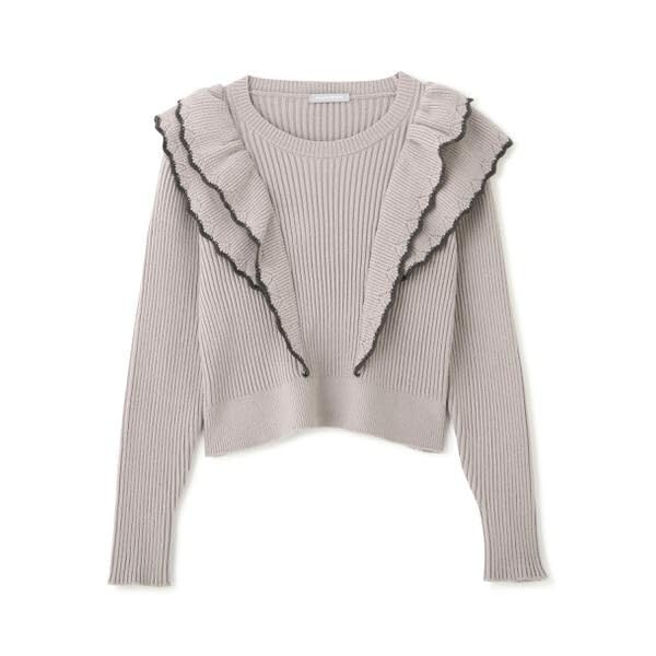 [Jill by Jill Stuart] Bulky Frill Compact Knit