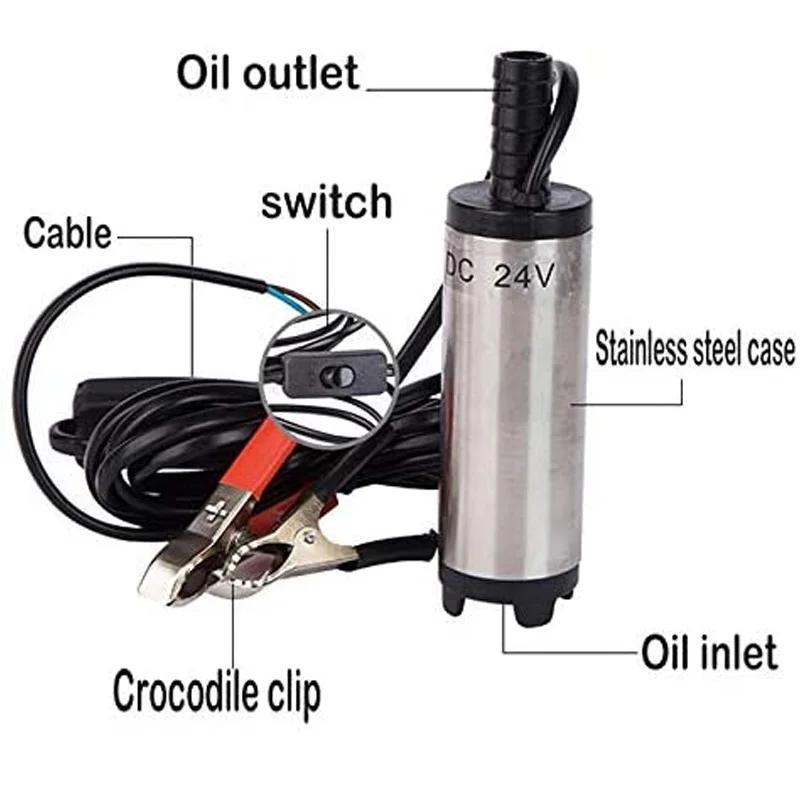 Neue 12V 38mm Elektrische Kraftstoffförderpumpe Wasser Ölförderung Betanken Tauchpumpe Für Diesel Wasserpumpe Auto Motorrad Heiß