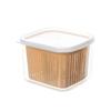 Transparent Double Layer Fresh-keeping Box For Ginger Garlic Onion Storage And Preservation
