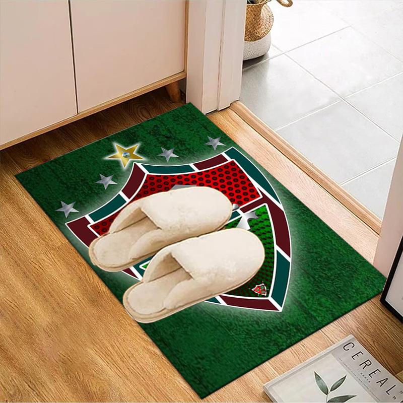 Soccer Club Emblem Design Printed Office Carpet Chair Cushion Entryway Rug, Rugs for Living Room, Bedroom Christmas gifts