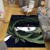 1Pc Green Leaf Figure Rug, Office Carpet Indoor Outdoor Doormat, Non-Slip, Comfortable, Living, Christmas Halloween,  Xmas Gift S1223