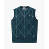 MunSingwear Women S Argyle Knit veSt Green Mp422lkvo1 