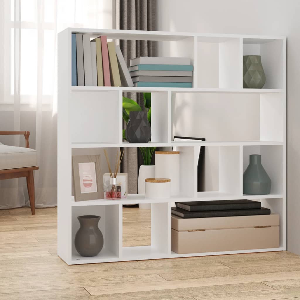 Vidaxl Bookshelf/Room Divider, White, 105X24X102 Cm