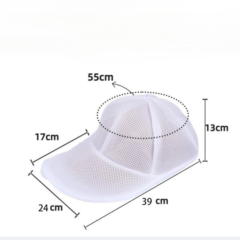 1/2Set Hat Washing Bag Hat Wash Protector Bag AntiDeformation Baseball Cap Wash Bag Mesh Organizer Zip Bags Portable Laundry Bag
