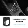 Real Soft Carbon Fiber Trim Sticker LHD For Renault Fluence 2009 2010 2011 2012 2013 2014  Automatic Car Gear Shift Panel Panel