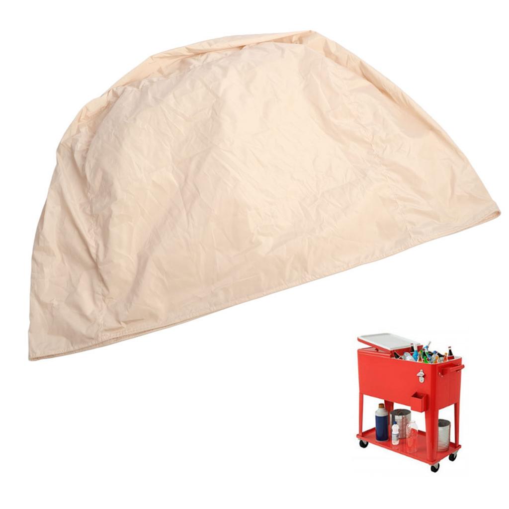 86x48x79cm Party Cooler Cart Cover Outdoor Cold Drink Cart Protective Cover Part Accessories