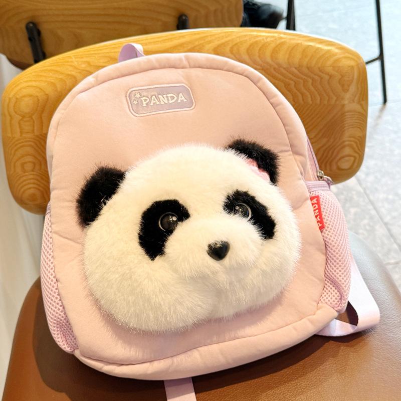 Schoolbag Backpack Cartoon Red Panda Children's School Bag Kindergarten Girl Boy Baby Backpack Girls School Backpack