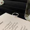 Irregular Concave Convex Design Adjustable Ring Female Ins Cold Wind Temperament Fashion Hundred and Match Index Adjustable Size Finger Ring