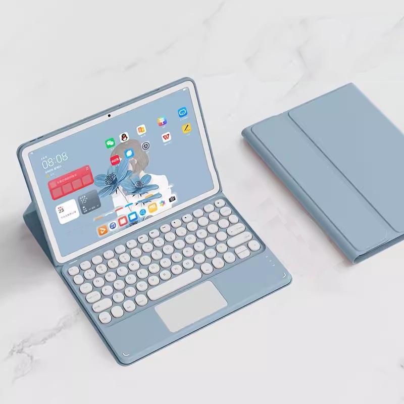 

Case with Keyboard for Honor Pad X8b Case 11 Inch Wireless Bluetooth Keyboard for Huawei Honor Pad X8b 11 2026 NDL2-W09 Funda English синий
